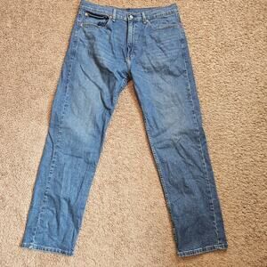 Levis 505 Jeans Mens 36x32 Fit 36x31 Blue Denim Stretch Straight Cowboy Rodeo